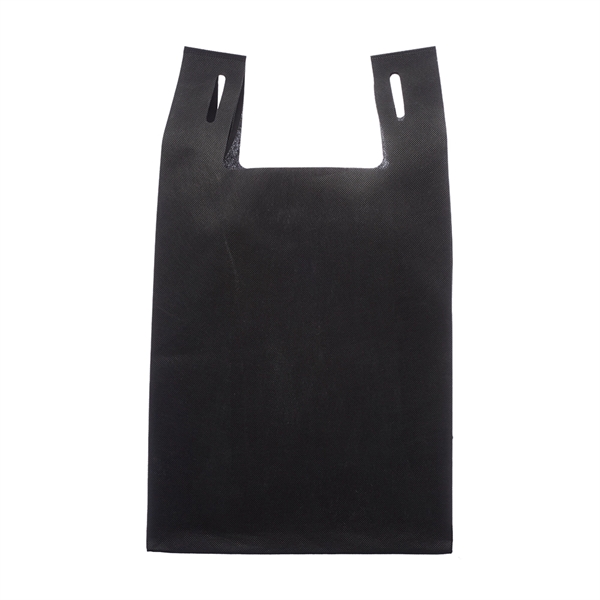 T-Shirt Style Shopping Tote Bag  W/ Gusset (11" X 19" X 7") - T-Shirt Style Shopping Tote Bag  W/ Gusset (11" X 19" X 7") - Image 2 of 7