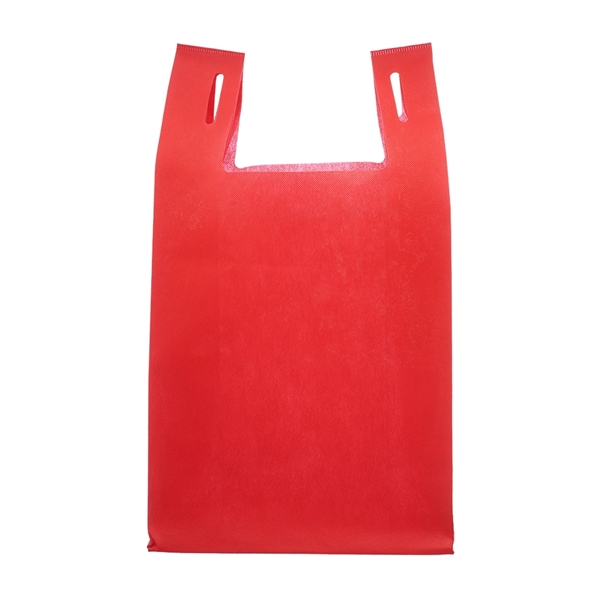 T-Shirt Style Shopping Tote Bag  W/ Gusset (11" X 19" X 7") - T-Shirt Style Shopping Tote Bag  W/ Gusset (11" X 19" X 7") - Image 6 of 7