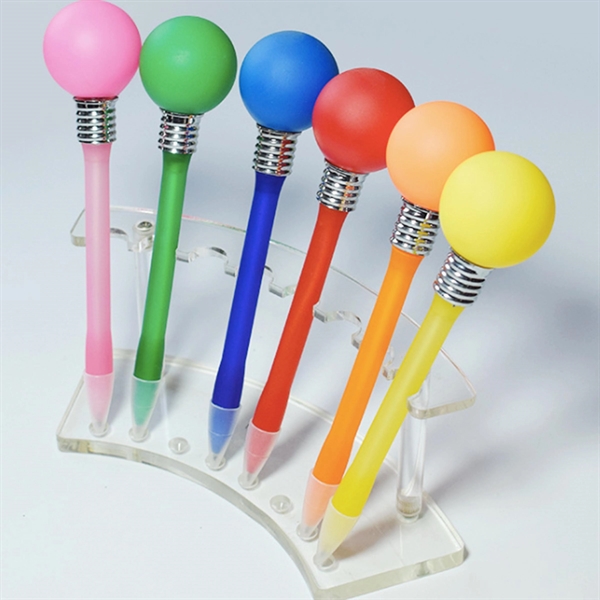 Rainbow LED Light Up Ball Stylus Pen - Rainbow LED Light Up Ball Stylus Pen - Image 2 of 2