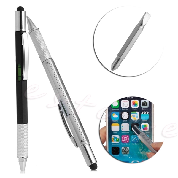 6 in 1 Touch Screen Stylus Screwdriver Ruler Pen - 6 in 1 Touch Screen Stylus Screwdriver Ruler Pen - Image 2 of 7