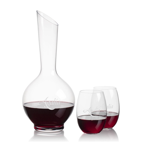 Sanguine Carafe & Carlita Stemless Wine