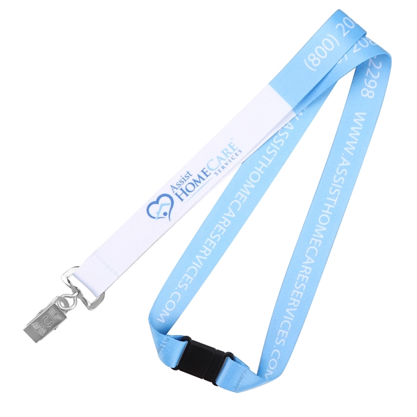3/4" Polyester Sublimation Lanyard w/Safety Release