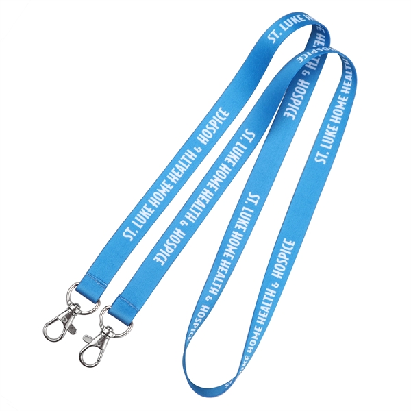 3/5" Double Ended Lobster Claw Polyester Sublimation Lanyard