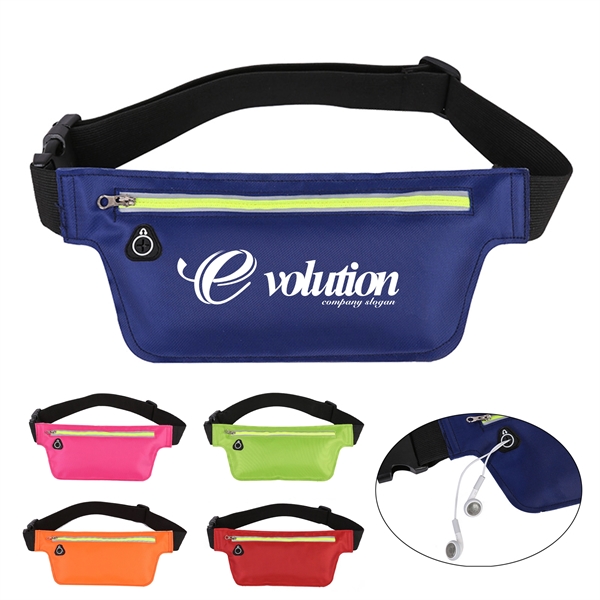 Sport Fanny Pack w/ Reflective Zipper - Sport Fanny Pack w/ Reflective Zipper - Image 0 of 0