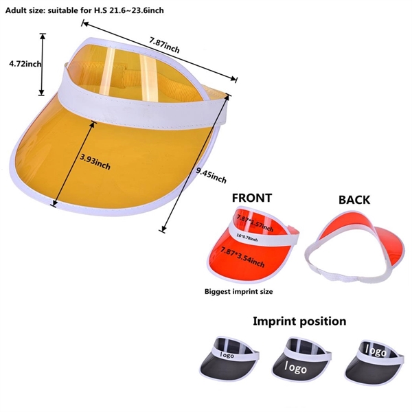 Custom PVC Visor Hat - Custom PVC Visor Hat - Image 0 of 1