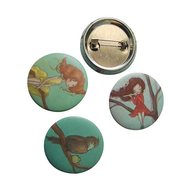 Tinplate Tin Button Badge - Tinplate Tin Button Badge - Image 1 of 2