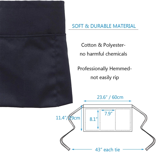 3 Pocket Waist Apron - 3 Pocket Waist Apron - Image 3 of 3