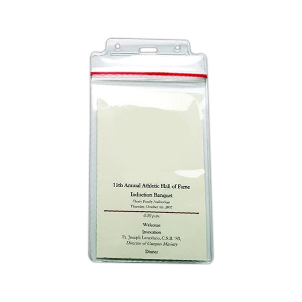 Sealable Event Card Holder