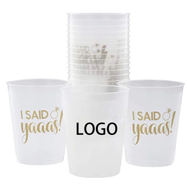 16 oz. Translucent Large Frosted Stadium Plastic Cup - 16 oz. Translucent Large Frosted Stadium Plastic Cup - Image 1 of 1