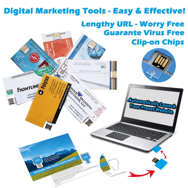 Paper USB Webkey Business Card 3.5" x 2" - Paper USB Webkey Business Card 3.5" x 2" - Image 0 of 6