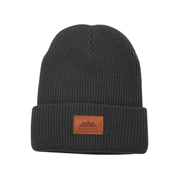 Cuffed Knitted Acrylic Beanie - Cuffed Knitted Acrylic Beanie - Image 0 of 3