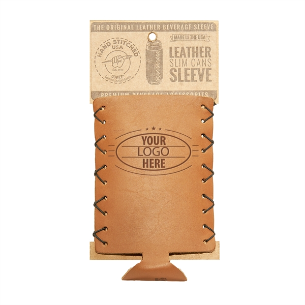 Genuine Leather SLIM Can Holder - Handmade in the USA - Genuine Leather SLIM Can Holder - Handmade in the USA - Image 5 of 11