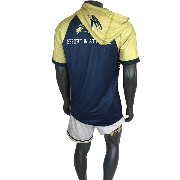 Short Sleeve Men's Hooded Shooting Shirt - Short Sleeve Men's Hooded Shooting Shirt - Image 1 of 1