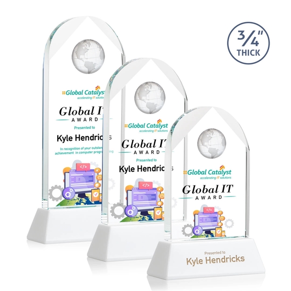 Blake Globe VividPrint™ Award on Newhaven - White