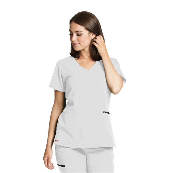 Barco Grey's Anatomy Women's 3-Pocket Kim Scrub Top - Barco Grey's Anatomy Women's 3-Pocket Kim Scrub Top - Image 4 of 24