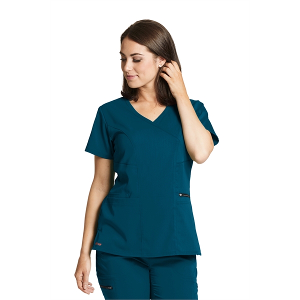 Barco Grey's Anatomy Women's 3-Pocket Kim Scrub Top - Barco Grey's Anatomy Women's 3-Pocket Kim Scrub Top - Image 14 of 24