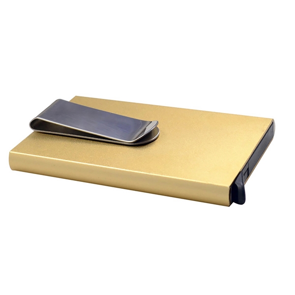 RFID Credit Card Holder for Men Money Clip Aluminum Metal - RFID Credit Card Holder for Men Money Clip Aluminum Metal - Image 6 of 6