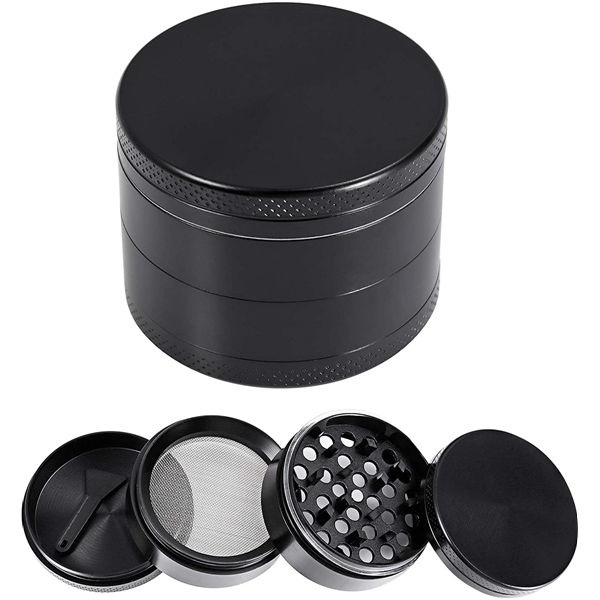 Portable spice and herb grinder with pollen trap - Portable spice and herb grinder with pollen trap - Image 1 of 3