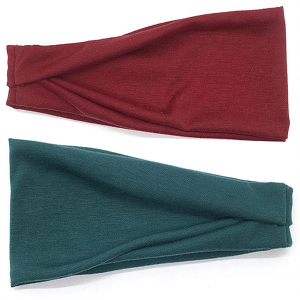 Unisex Solid Color Headband - Unisex Solid Color Headband - Image 4 of 6