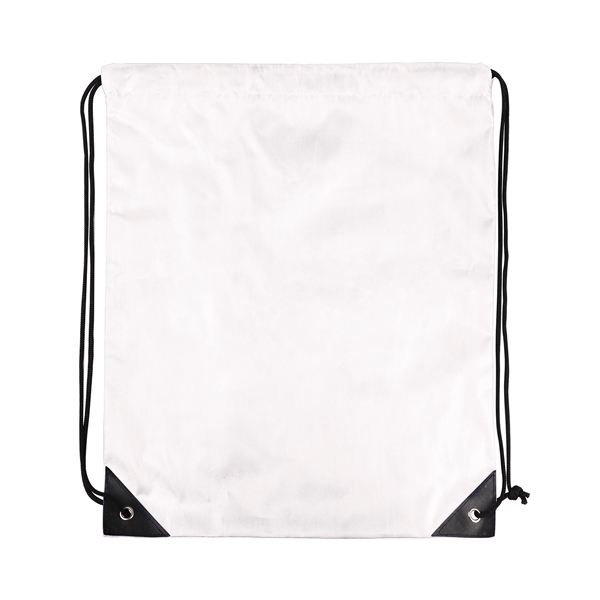 210D Polyester Drawstring Cinch Backpack - 210D Polyester Drawstring Cinch Backpack - Image 3 of 15