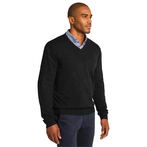 Port Authority V-Neck Sweater. - Port Authority V-Neck Sweater. - Image 4 of 20