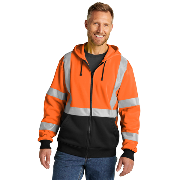CornerStone A107 Class 3 Heavy-Duty Fleece Full-Zip Hoodie - CornerStone A107 Class 3 Heavy-Duty Fleece Full-Zip Hoodie - Image 0 of 10