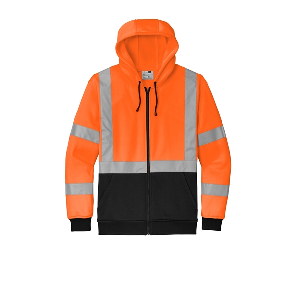 CornerStone A107 Class 3 Heavy-Duty Fleece Full-Zip Hoodie - CornerStone A107 Class 3 Heavy-Duty Fleece Full-Zip Hoodie - Image 4 of 10