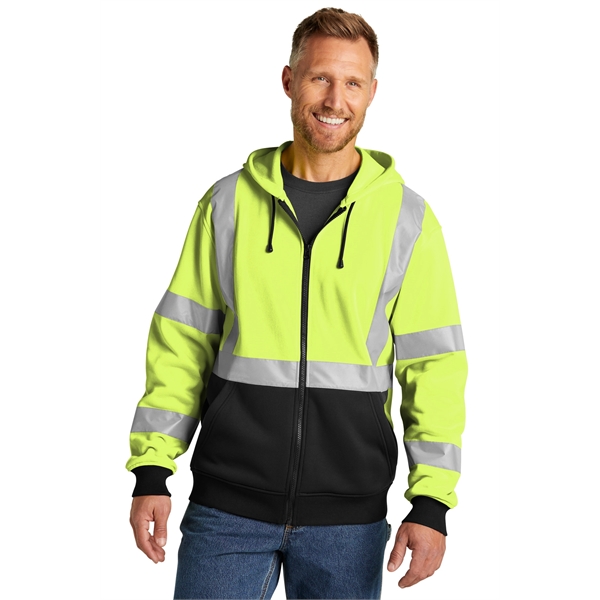 CornerStone A107 Class 3 Heavy-Duty Fleece Full-Zip Hoodie - CornerStone A107 Class 3 Heavy-Duty Fleece Full-Zip Hoodie - Image 6 of 10