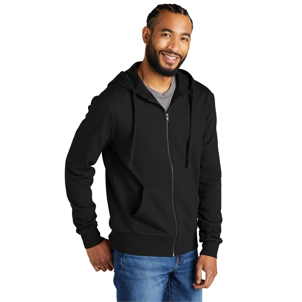 Allmade Unisex Organic French Terry Full-Zip Hoodie - Allmade Unisex Organic French Terry Full-Zip Hoodie - Image 4 of 20