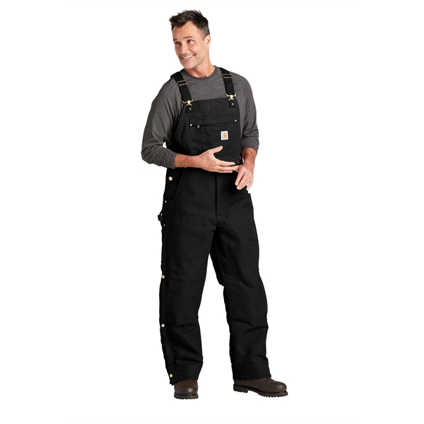 Carhartt Tall Firm Duck Insulated Bib Overalls - Carhartt Tall Firm Duck Insulated Bib Overalls - Image 4 of 15