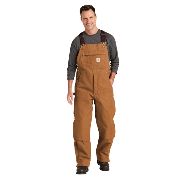 Carhartt Tall Firm Duck Insulated Bib Overalls - Carhartt Tall Firm Duck Insulated Bib Overalls - Image 5 of 15
