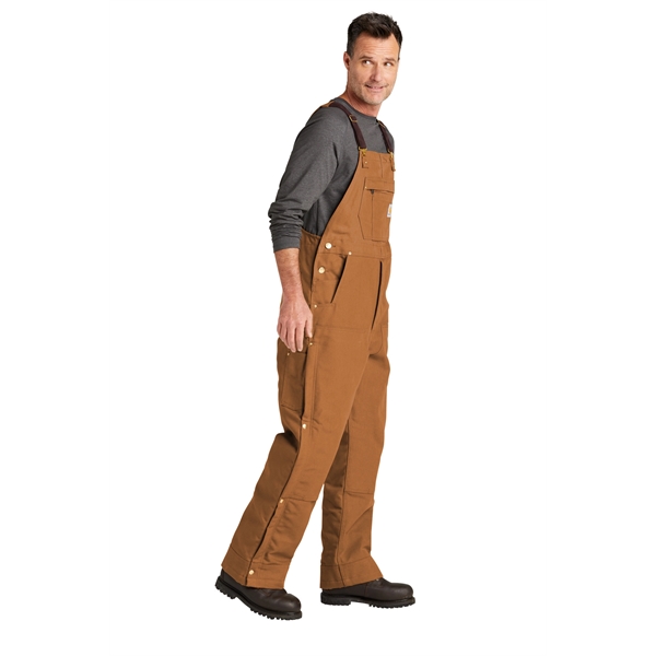 Carhartt Tall Firm Duck Insulated Bib Overalls - Carhartt Tall Firm Duck Insulated Bib Overalls - Image 7 of 15