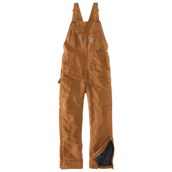 Carhartt Tall Firm Duck Insulated Bib Overalls - Carhartt Tall Firm Duck Insulated Bib Overalls - Image 8 of 15