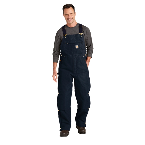 Carhartt Tall Firm Duck Insulated Bib Overalls - Carhartt Tall Firm Duck Insulated Bib Overalls - Image 10 of 15