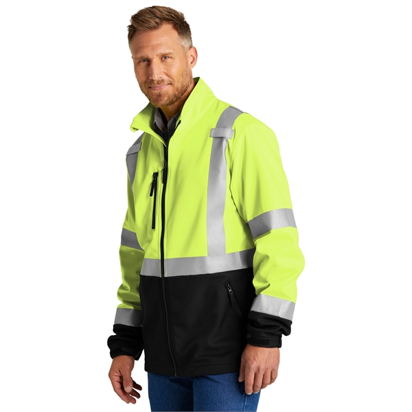 CornerStone ANSI 107 Class 3 Soft Shell Jacket - CornerStone ANSI 107 Class 3 Soft Shell Jacket - Image 4 of 5