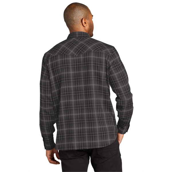 Port Authority Long Sleeve Ombre Plaid Shirt - Port Authority Long Sleeve Ombre Plaid Shirt - Image 1 of 15