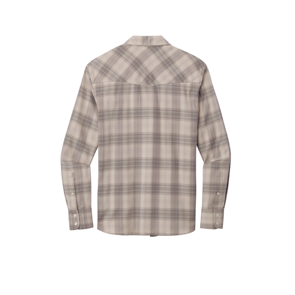 Port Authority Long Sleeve Ombre Plaid Shirt - Port Authority Long Sleeve Ombre Plaid Shirt - Image 9 of 15