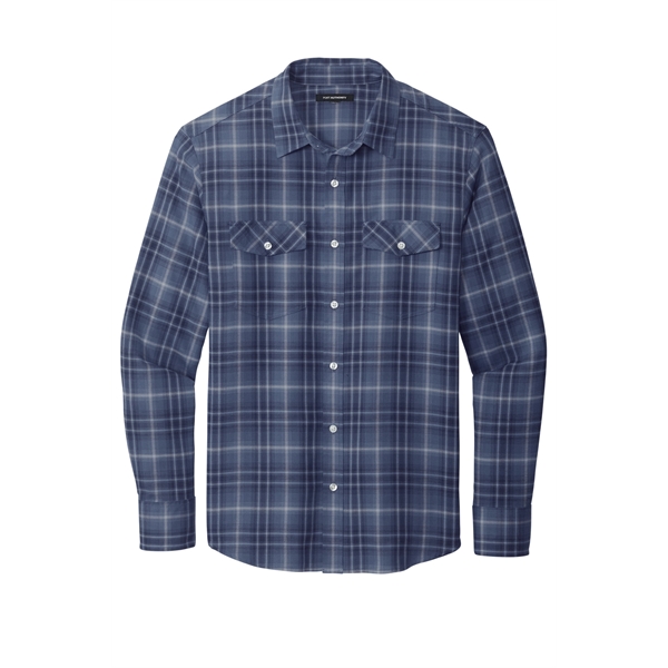 Port Authority Long Sleeve Ombre Plaid Shirt - Port Authority Long Sleeve Ombre Plaid Shirt - Image 13 of 15