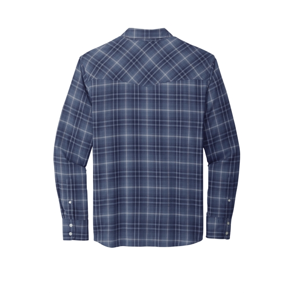 Port Authority Long Sleeve Ombre Plaid Shirt - Port Authority Long Sleeve Ombre Plaid Shirt - Image 14 of 15