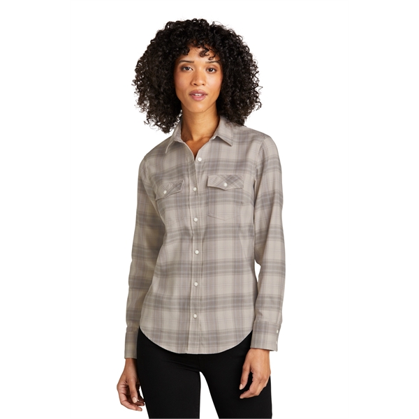 Port Authority Women's Long Sleeve Ombre Plaid Shirt - Port Authority Women's Long Sleeve Ombre Plaid Shirt - Image 5 of 15