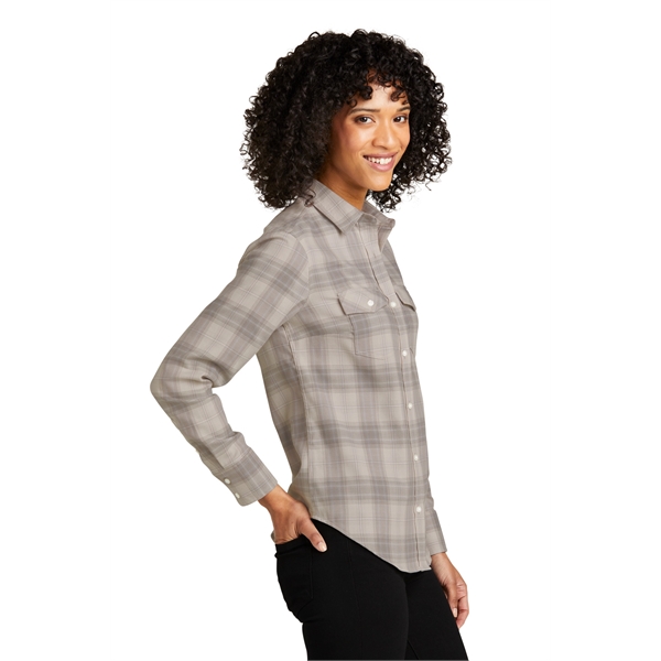 Port Authority Women's Long Sleeve Ombre Plaid Shirt - Port Authority Women's Long Sleeve Ombre Plaid Shirt - Image 7 of 15