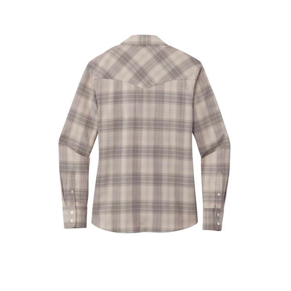 Port Authority Women's Long Sleeve Ombre Plaid Shirt - Port Authority Women's Long Sleeve Ombre Plaid Shirt - Image 9 of 15