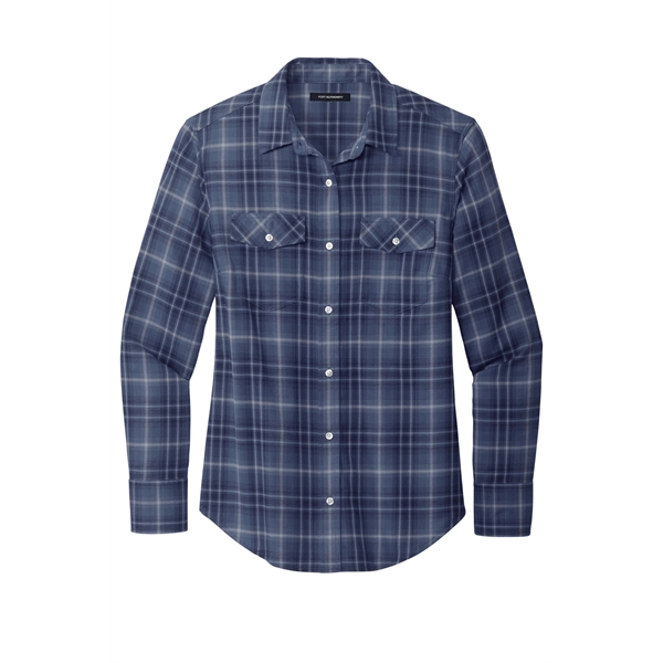 Port Authority Women's Long Sleeve Ombre Plaid Shirt - Port Authority Women's Long Sleeve Ombre Plaid Shirt - Image 13 of 15