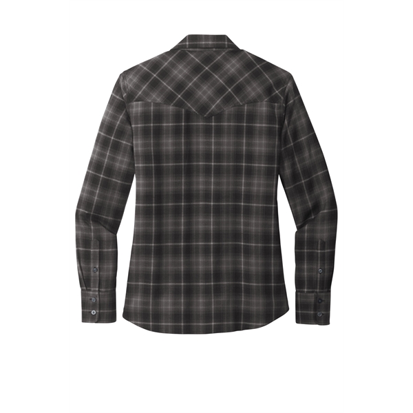 Port Authority Women's Long Sleeve Ombre Plaid Shirt - Port Authority Women's Long Sleeve Ombre Plaid Shirt - Image 15 of 15