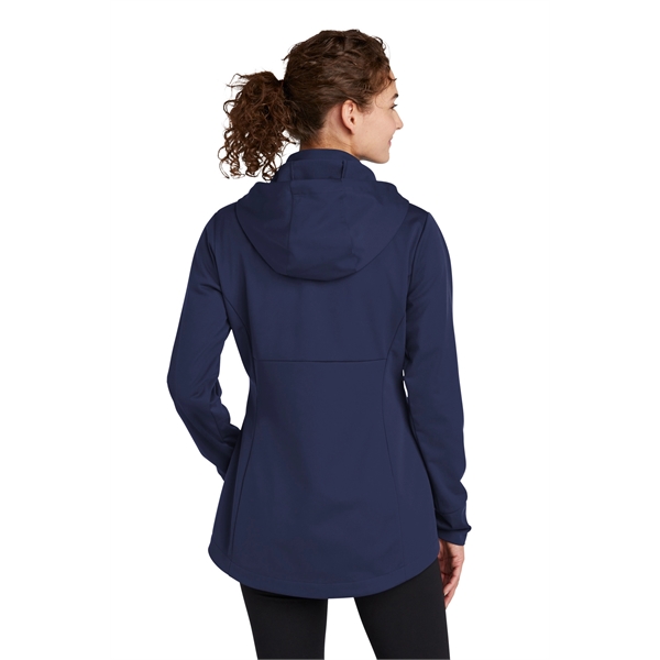 Sport-Tek Women's Hooded Soft Shell Jacket - Sport-Tek Women's Hooded Soft Shell Jacket - Image 11 of 15