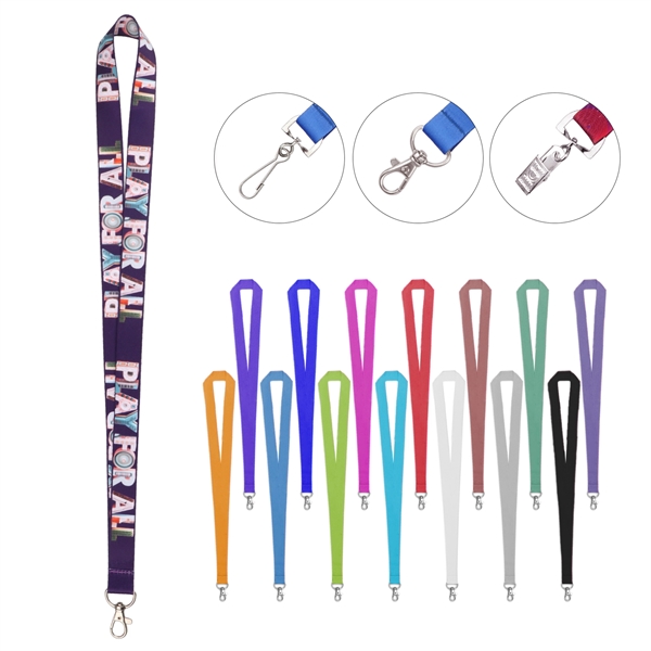3/4" Full Color Dye Sublimation Lanyard w/Free Attachment - 3/4" Full Color Dye Sublimation Lanyard w/Free Attachment - Image 0 of 0