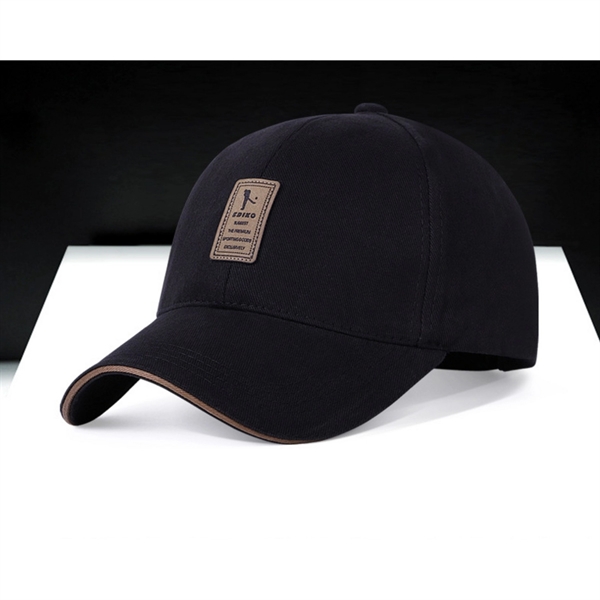 Trucker Golf Hats With Leather Patch - Trucker Golf Hats With Leather Patch - Image 1 of 6