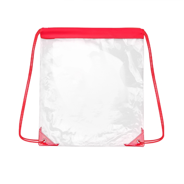 Clear Stadium Drawstring Backpack - Clear Stadium Drawstring Backpack - Image 3 of 10