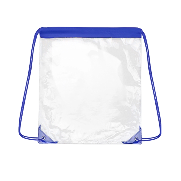 Clear Stadium Drawstring Backpack - Clear Stadium Drawstring Backpack - Image 4 of 10