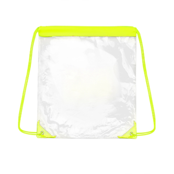 Clear Stadium Drawstring Backpack - Clear Stadium Drawstring Backpack - Image 5 of 10